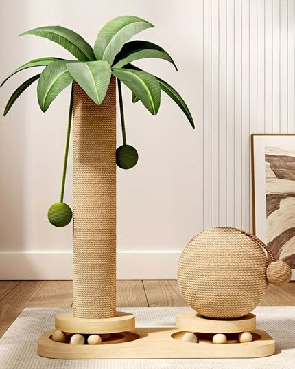 Griffoir chat en forme de palmier 
