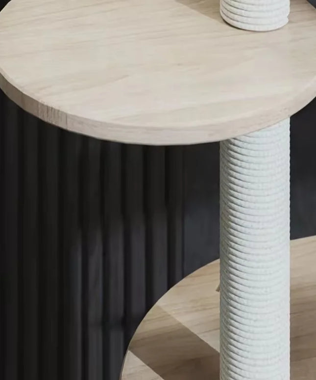 poteau griffoir chat blanc