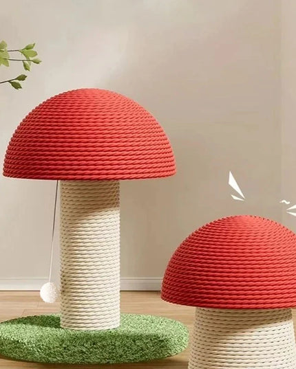 Griffoir chat champignon en sisal