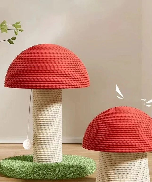 Griffoir chat champignon en sisal