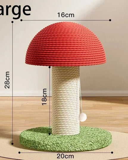 Griffoir chat champignon en sisal