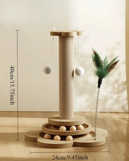 Griffoir chat colonne en sisal – Avec base antidérapante