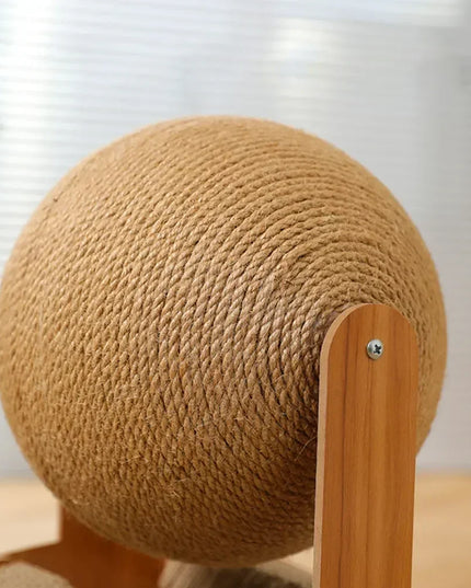 Griffoir chat boule deux en un