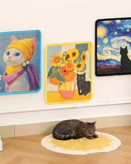 Mural griffoir chat Artistique