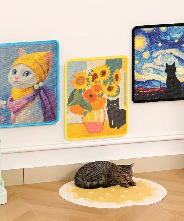 Mural griffoir chat Artistique