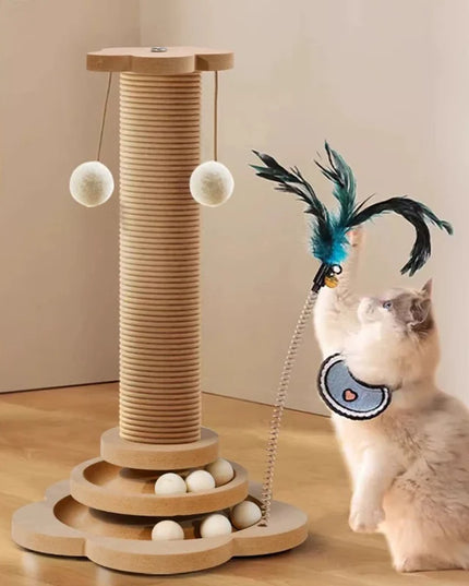 Griffoir chat colonne en sisal – Avec base antidérapante