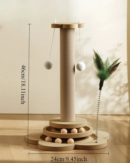 Griffoir chat colonne en sisal – Avec base antidérapante