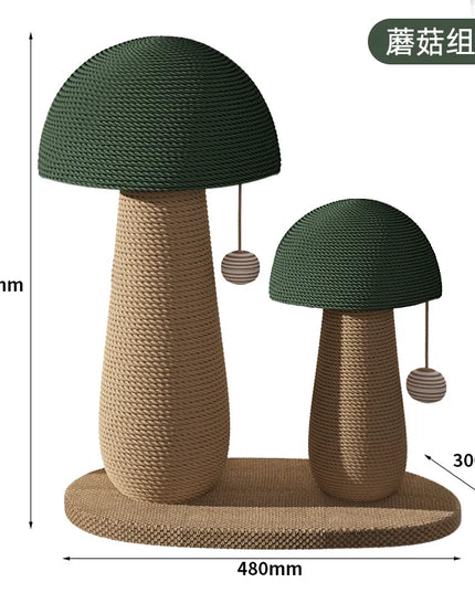 Griffoir Chat Champignon Vert