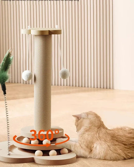 Griffoir chat colonne en sisal – Avec base antidérapante